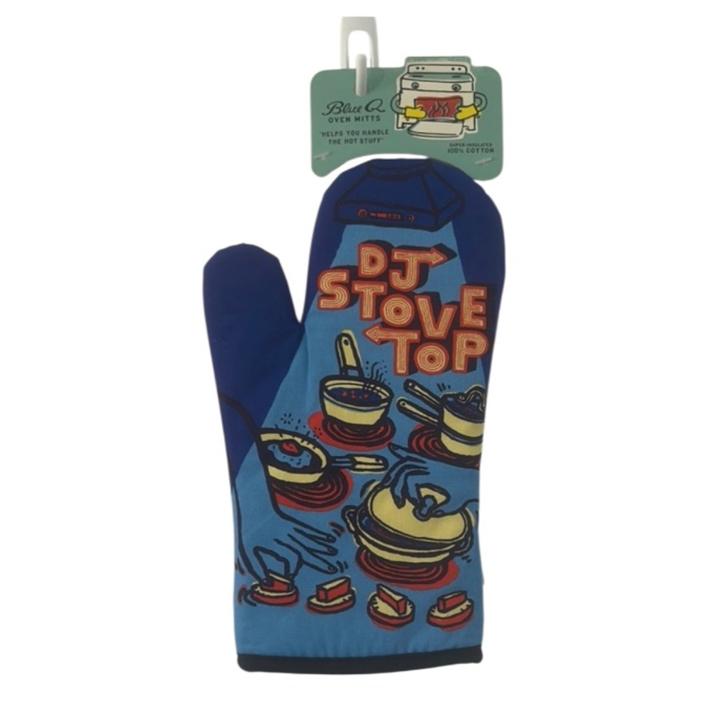 Blue Q DJ Stove Top Oven Mitt NWT